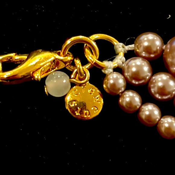 J CREW / CREWCUTS | 3 Strand Brown Faux Pearl Necklace - Picture 2 of 2